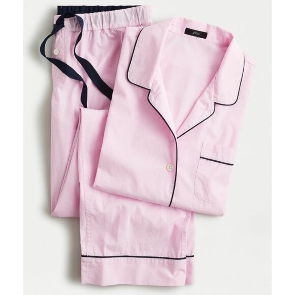 J. Crew pink cotton Vintage long-sleeve pajama set
